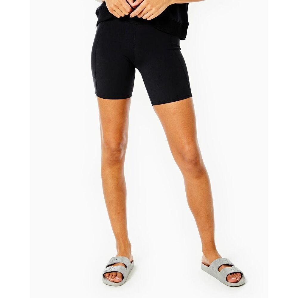 NWT Addison Bay Sculpt Pattison Biker Short In Black Size XL MSRP $78